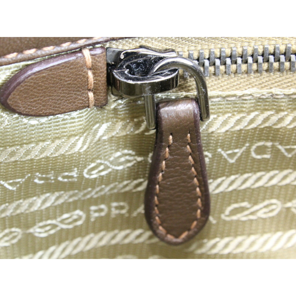 PRADA Fringe Bag Brown Leather Handbag Mothers - Picture 5 of 7